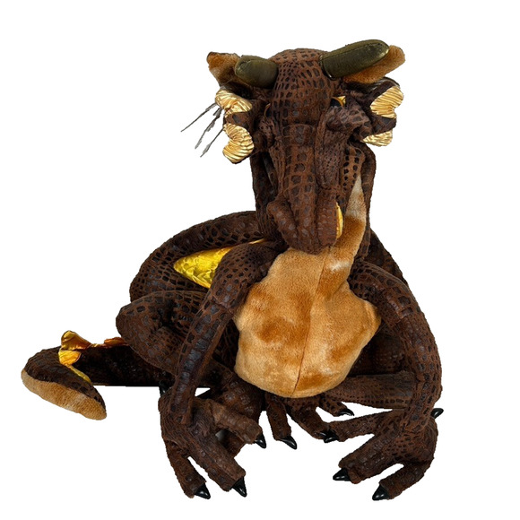 Folkmanis Puppet: 18 in. Earth Dragon full body puppet pre-owned. (rare) Magical - Picture 1 of 10